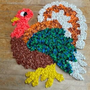 Vintage Thanksgiving turkey decoration